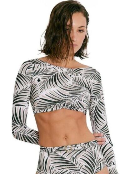 TOP DE BIKINI MANGA LARGA ANIMAL PRINT HOLLY LAND - Image 4