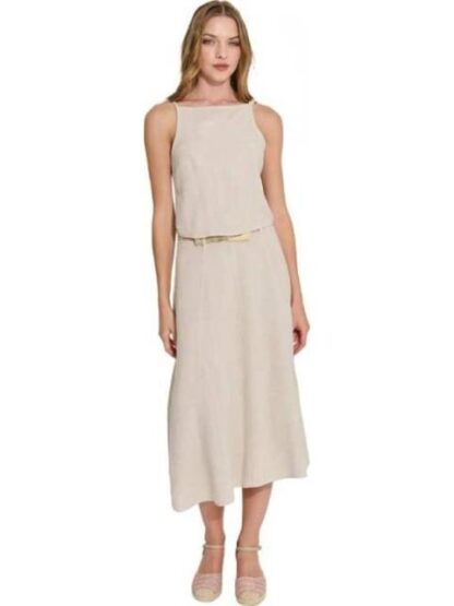 TOP DE LINO BEIGE HOLLY LAND