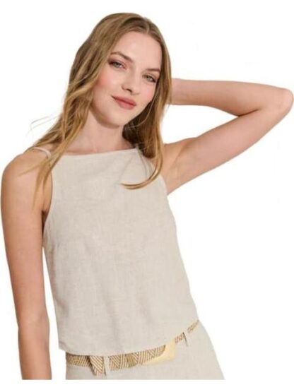 TOP DE LINO BEIGE HOLLY LAND - Image 4