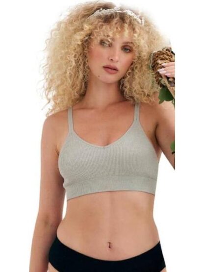 TOP SIN COSTURAS GRIS HOLLY LAND