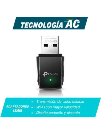 TP-LINK ADAPTADOR DE RED USB ARCHER T3U ALAMBRICO WLAN 1267 MBIT-S 2.4-5GHZ - Image 5