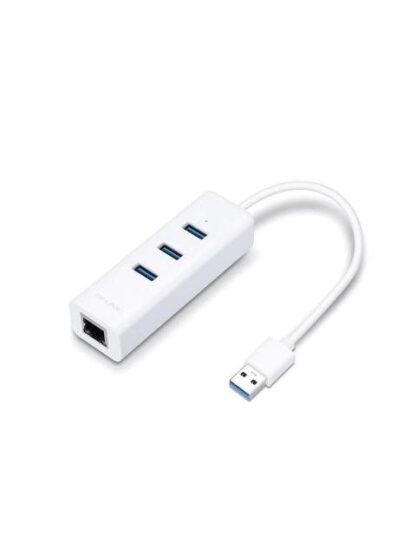 TP-LINK HUB USB A MACHO - 3X USB A HEMBRA- 1X RJ-45 1000 MBIT-S BLANCO