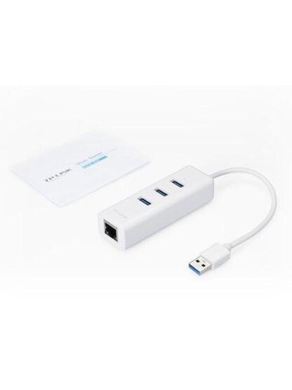 TP-LINK HUB USB A MACHO - 3X USB A HEMBRA- 1X RJ-45 1000 MBIT-S BLANCO - Image 4
