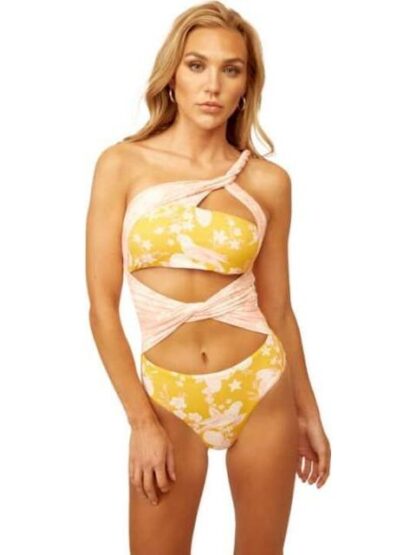TRAJE DE BAÑO COMPLETO ESTAMPADO ROSA HOLLY LAND