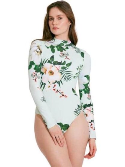 TRAJE DE BAÑO MANGA LARGA AZUL TURQUESA HOLLY LAND - Image 2