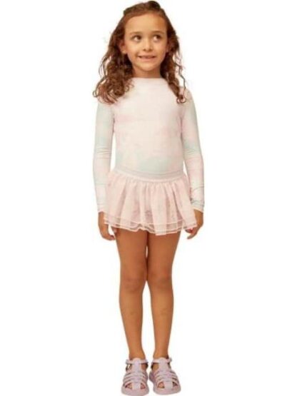 TRAJE DE BAÑO MANGA LARGA ROSA HOLLY LAND KIDS