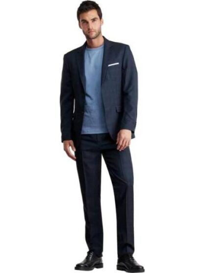 TRAJE DE VESTIR CUADROS GRIS HPC POLO