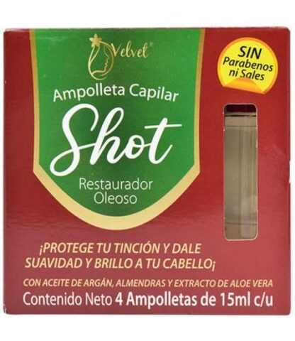 TRATAMIENTO CAPILAR CON ACEITE DE ARGAN Y ALMENDRAS 4 AMP VELVET