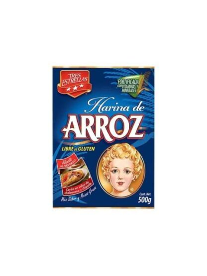 TRES ESTRELLAS HARINA DE ARROZ 500 GR