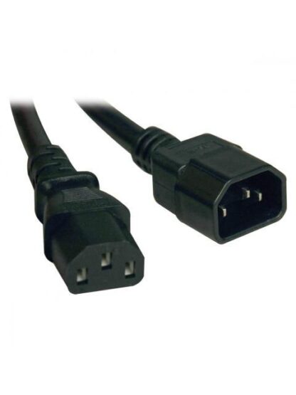 TRIPP LITE BY EATON CABLE DE PODER C14 COUPLER MACHO - C13 COUPLER HEMBRA 1.83 METROS NEGRO