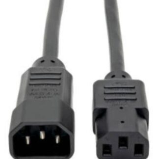 TRIPP LITE BY EATON CABLE DE PODER PARA PC C14 COUPLER MACHO - C13 HEMBRA COUPLER 1.22 METROS NEGRO
