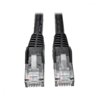 TRIPP LITE BY EATON CABLE PATCH CAT6 MOLDEADO SIN ENGANCHES RJ-45 MACHO - RJ-45 MACHO 30CM NEGRO