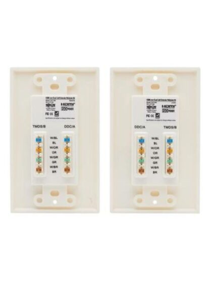 TRIPP LITE BY EATON JUEGO EXTENSOR DE PLACA DE PARED HDMI SOBRE CAT5-CAT6 DOBLE - Image 2