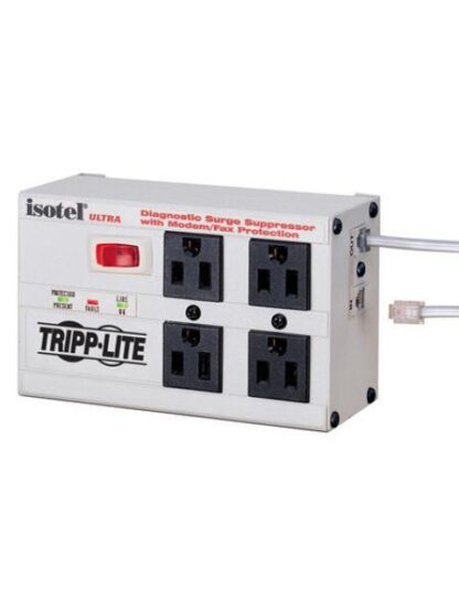 TRIPP LITE BY EATON LIMITADOR DE TENSION ULTRA ISOBAR CON LUCES 2700J 4 CONTACTOS