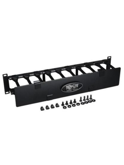 TRIPP LITE ORGANIZADOR DE CABLES HORIZONTAL PARA RACK 19 2U NEGRO - Image 6