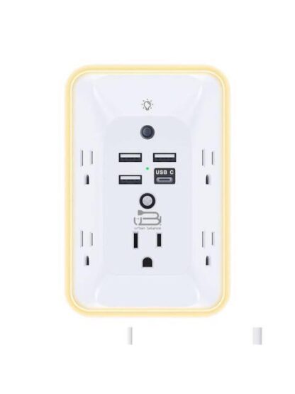URBAN BALANCE SUPRESOR DE PICOS SPUB-02 5 SALIDAS 3 PUERTOS USB 1.050 JOULES