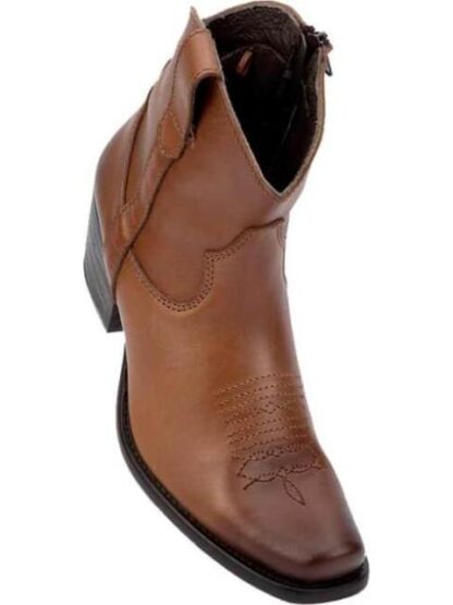 BOTA VAQUERA PIEL VACUNO COGNAC TIERRA BENDITA - Image 4
