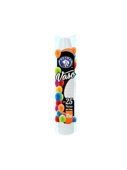 VASO TERMICO REYMA #12 BOLSA CON 25 PIEZAS