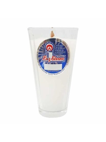 VELADORA LUZ ETERNA VASO LIMONERO