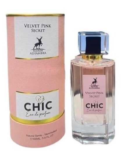VELVET PINK SECRET CHIC DAMA MAISON ALHAMBRA 100ML EDP SPRAY