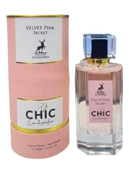 VELVET PINK SECRET CHIC DAMA MAISON ALHAMBRA 100ML EDP SPRAY