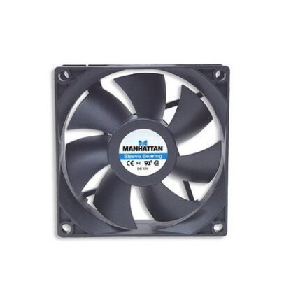 VENTILADOR MANHATTAN 4 PINES MOLEX PARA PC 80MM 2500RPM NEGRO - Image 2