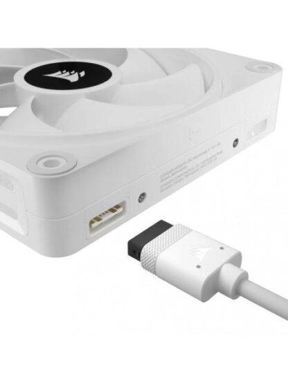 VENTILADOR CORSAIR ICUE LINK QX120 RGB 120MM 480 - 2400RPM BLANCO - 3 PIEZAS - Image 3