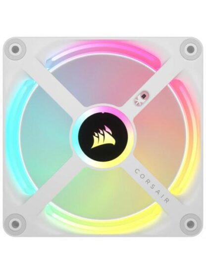 VENTILADOR CORSAIR ICUE LINK QX120 RGB 120MM 480 - 2400RPM BLANCO - 3 PIEZAS - Image 4