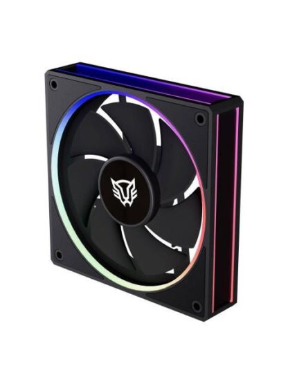 VENTILADOR DE 120MM BALAM RUSH EOLOX BORAR EXB85R VELOCIDAD 6001600 RPM FLUJO DE AIRE 48 CFM RUIDO 28 DB 7 ASPAS (INVERSAS) ILUMINACION ARGB 3 PIN - Image 2
