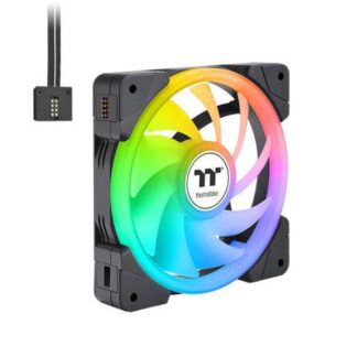 VENTILADOR THERMALTAKE SWAFAN EX12 ARGB SYNC 120MM 500 - 2000RPM NEGRO - 3 PIEZAS