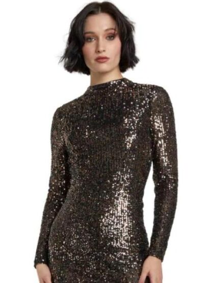 VESTIDO LENTEJUELA DORADO HOLLY LAND PREMIUM - Image 2