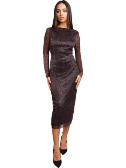VESTIDO BRILLOS VINO HOLLY LAND PREMIUM - Image 2