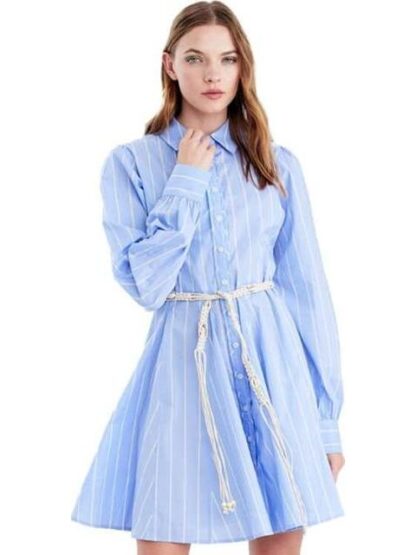 VESTIDO CAMISERO AZUL HOLLY LAND - Image 3