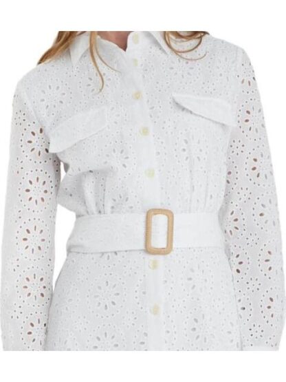 VESTIDO CAMISERO BLANCO HOLLY LAND - Image 3