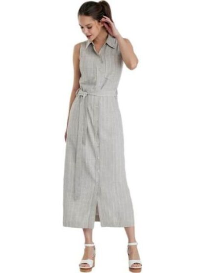 VESTIDO CAMISERO TAUPE HOLLY LAND - Image 6