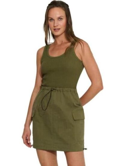 VESTIDO CARGO VERDE OLIVO HOLLY LAND