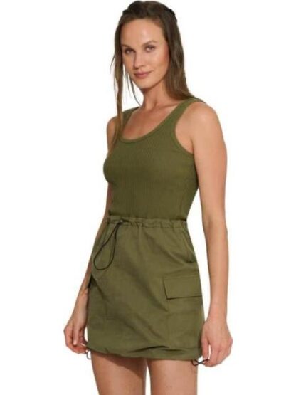 VESTIDO CARGO VERDE OLIVO HOLLY LAND - Image 4