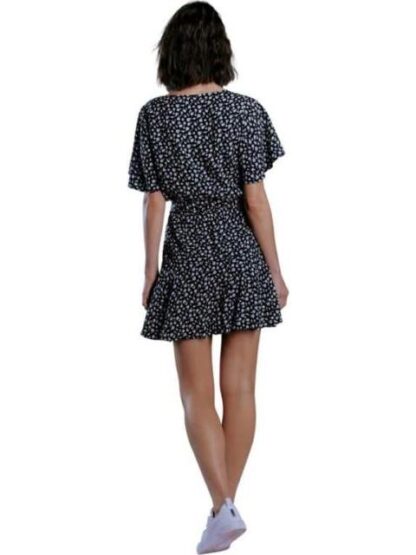VESTIDO CORTO ESTAMPADO NEGRO HOLLY LAND - Image 2
