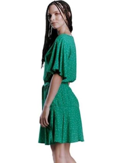 VESTIDO CORTO ESTAMPADO VERDE HOLLY LAND - Image 5