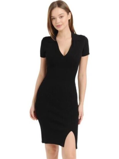 VESTIDO CON ABERTURA NEGRO HOLLY LAND - Image 2