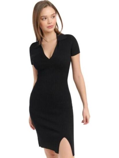 VESTIDO CON ABERTURA NEGRO HOLLY LAND - Image 4