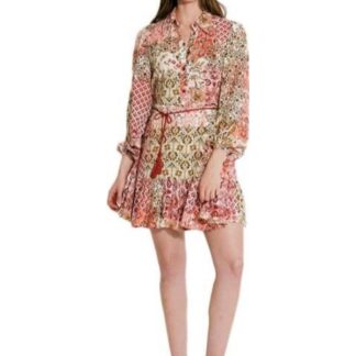 VESTIDO CORTO ESTAMPADO MULTICOLOR HOLLY LAND