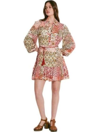 VESTIDO CORTO ESTAMPADO MULTICOLOR HOLLY LAND - Image 4