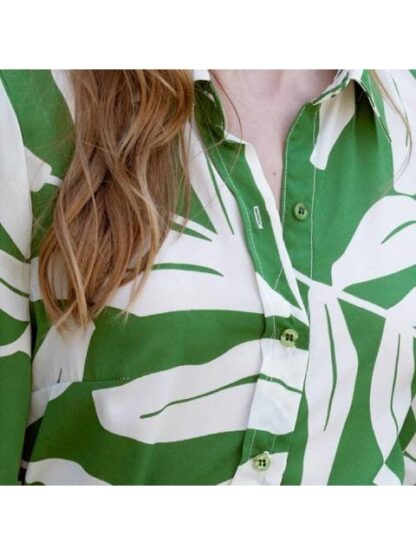 VESTIDO CORTO ESTAMPADO VERDE HOLLY LAND - Image 6