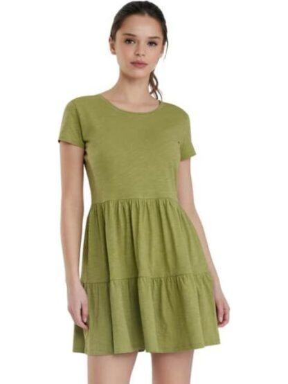 VESTIDO CORTO VERDE HOLLY LAND - Image 3