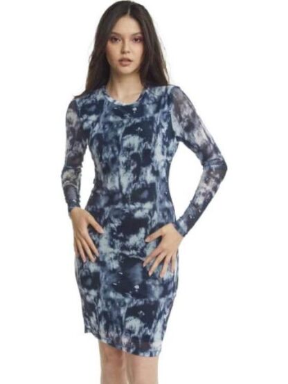 VESTIDO MESH MANGA LARGA NEGRO HOLLY LAND - Image 2