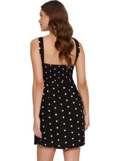 VESTIDO DE LINO PUNTOS NEGRO HOLLY LAND - Image 2