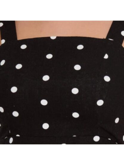 VESTIDO DE LINO PUNTOS NEGRO HOLLY LAND - Image 6