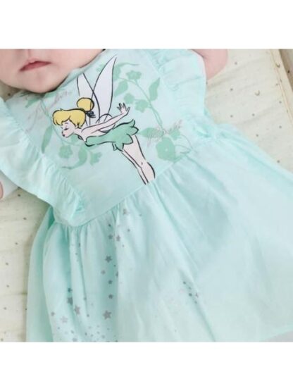 VESTIDO ESTAMPADO APLICACIONES AZUL MENTA DISNEY BABY - Image 6
