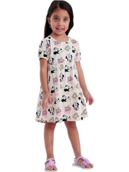 VESTIDO ESTAMPADO APLICACIONES CORAL MINNIE MOUSE - Image 5